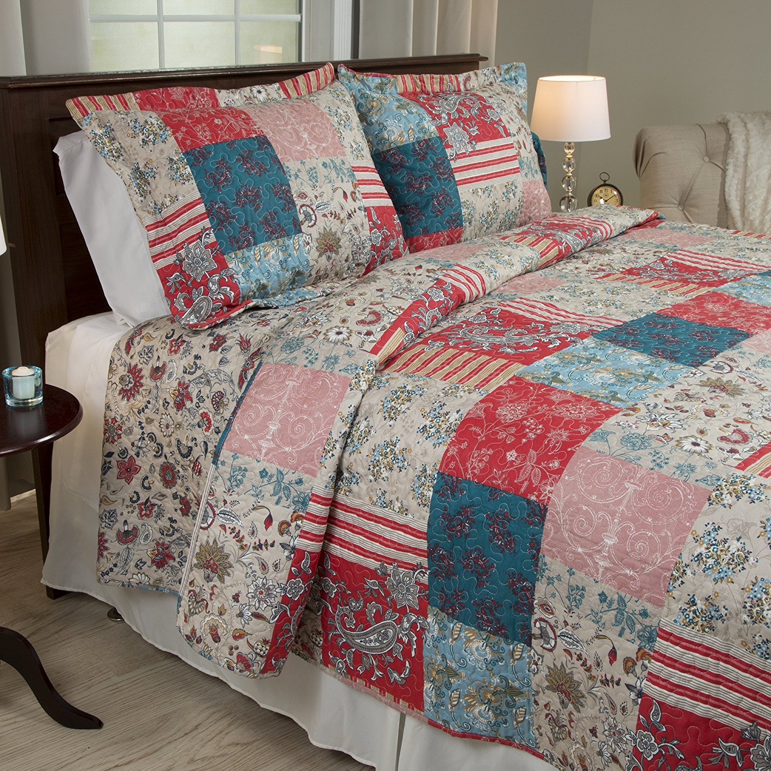 Lavish Home 3 Piece King Quilt Set – Just $44.87! Lots of sizes and prints!
