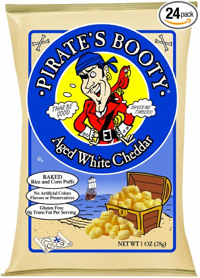 Pirate’s Booty Aged White Cheddar 1oz 24-Count $11.39 Shipped!