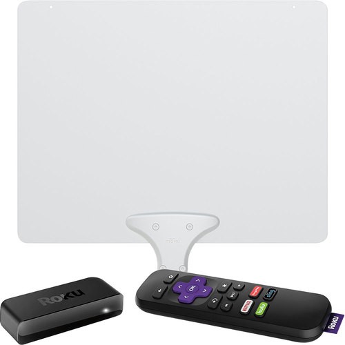 Roku Express Streaming Media Player & Mohu Leaf 50 Amplified Indoor HDTV Antenna Package – Just $59.99!