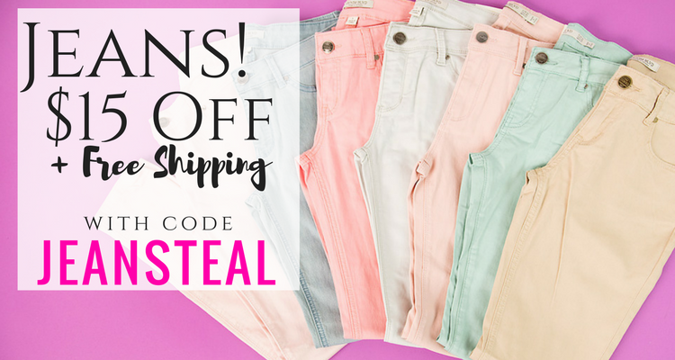 Style Steals at Cents of Style – All the Jeans for $15 OFF (Starting at $15!)! FREE SHIPPING!