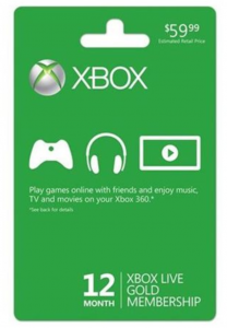 Xbox Live 12 Month Gold Membership Only $40 Shipped!