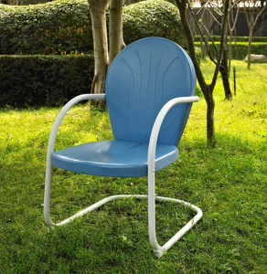 HOT! Crosley Furniture Sky Blue Steel Patio Conversation Chair Just $11.12!