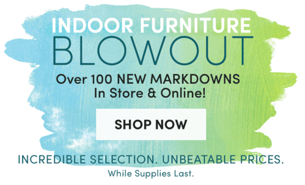 Furniture BlowOut Sale At World Market! Save Up To 60%!
