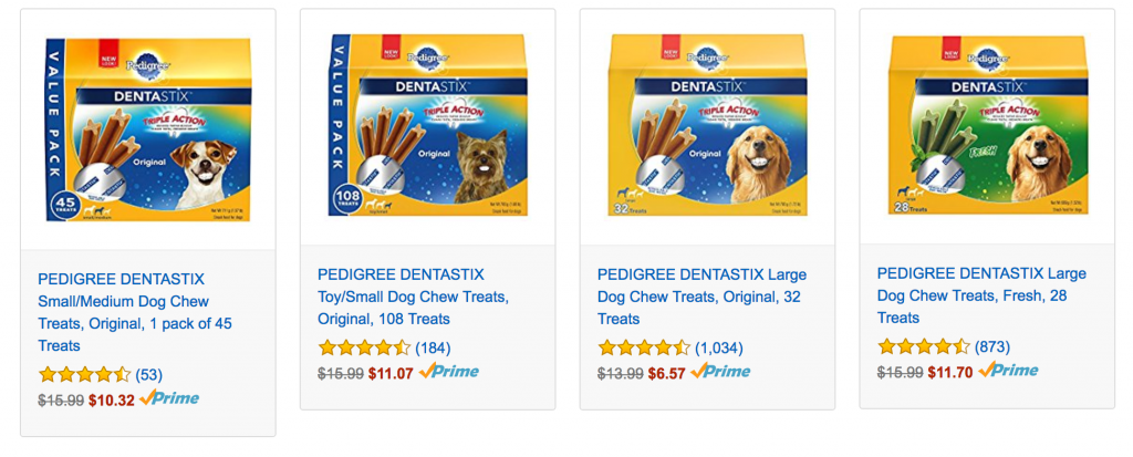 30% Off Select Pedigree Dentastix Dog Treats Today Only!