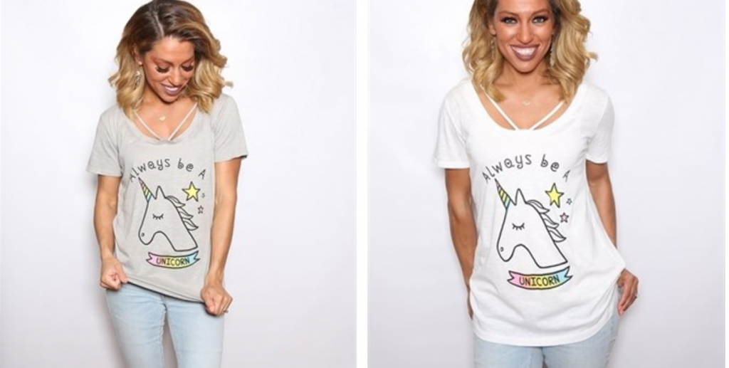 Always Be a Unicorn Graphic Tee Graphic Tee Just $22.99! (Reg. $42.00)