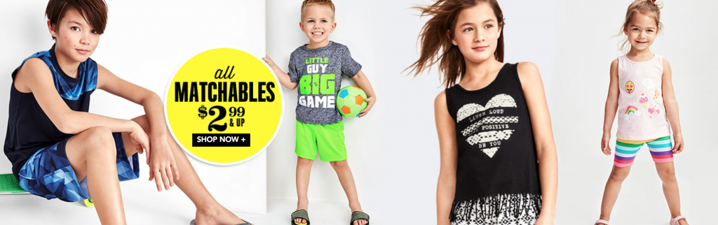 The Children’s Place: Matchables $2.99 & Up, Graphic Tee’s $3.99, Shorts $5.99 & FREE Shipping!