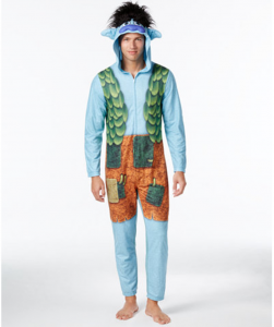 Men’s Trolls Hooded One-Piece Pajamas Just $8.13! Perfect Halloween Costume!