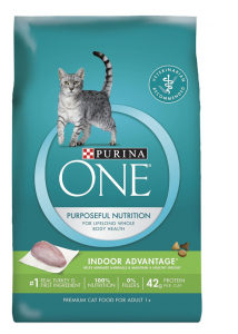 Purina ONE Indoor Advantage Adult Premium Cat Food  22lb Bag Just $18.07!