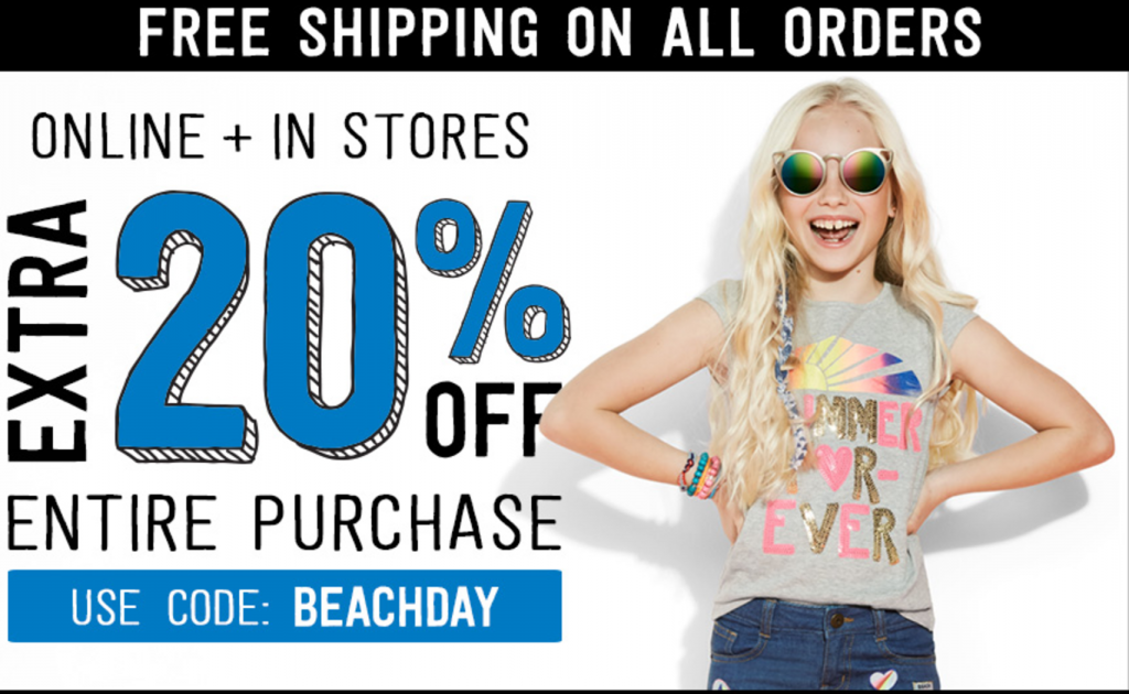FREE Shipping & Extra 20% Off At Crazy 8!