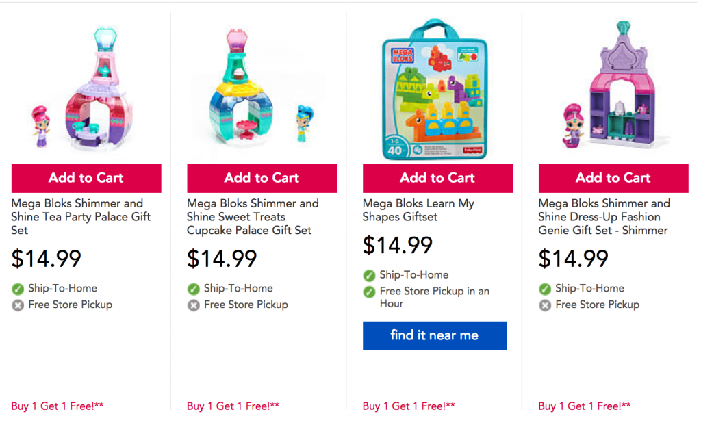 HOT! BOGO FREE MegaBloks At Toys R Us!