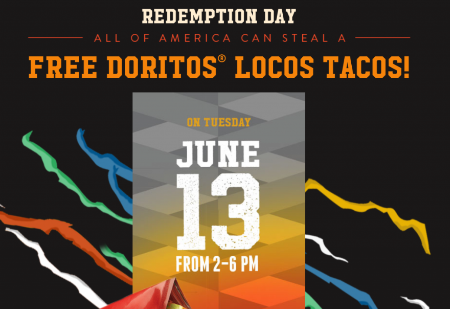 FREE Doritos Locos Tacos TODAY ONLY At Taco Bell!