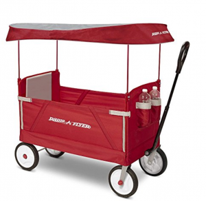 Radio Flyer 3-in-1 EZ Fold Wagon with Canopy Ride-On Just $73.84! (Reg. $109.99)