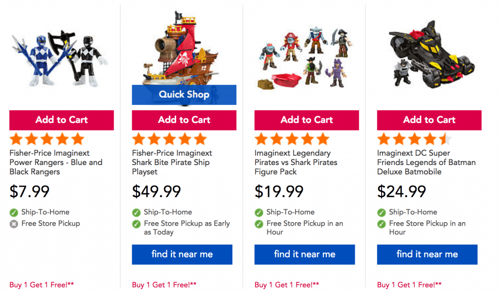 HOT! Fisher Price Imaginext Toys Buy One Get One FREE At Toys R Us!