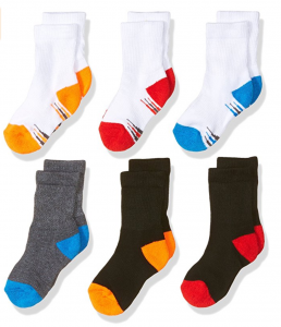Fruit of the Loom Baby Boys’ Crew 6 Pack Sock Just $4.94 As Add-On Item!