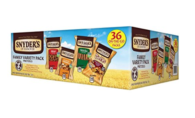 Snyder’s of Hanover Pretzel Variety Pack 36-Count Just $8.16 Shipped!