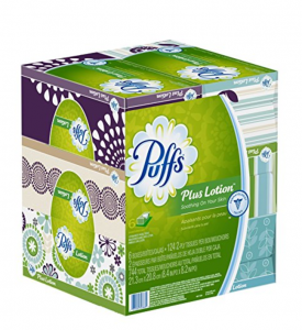 Puffs Plus Lotion Facial Tissues 6-Count Family Boxes Just $8.47 As Add-On Item!