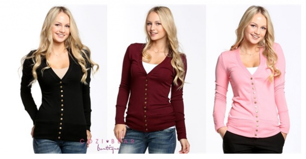 Popular Snap Button Cardigans Just $12.99! (Reg. $24.99)