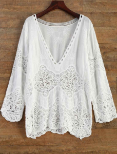 Crochet Plunge Beach Cover-Up Just $6.50 Shipped!