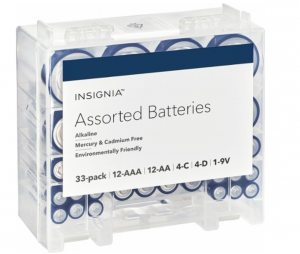 Insignia Assorted Batteries with Storage Box Just $8.99! (Reg. $16.99)