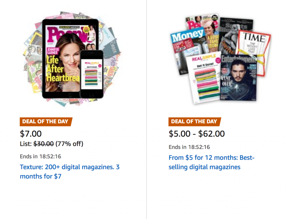 Digital Magazines 3-Months Subscriptions Just $7.00 & 12-Months Subscriptions $5.00 Today Only!