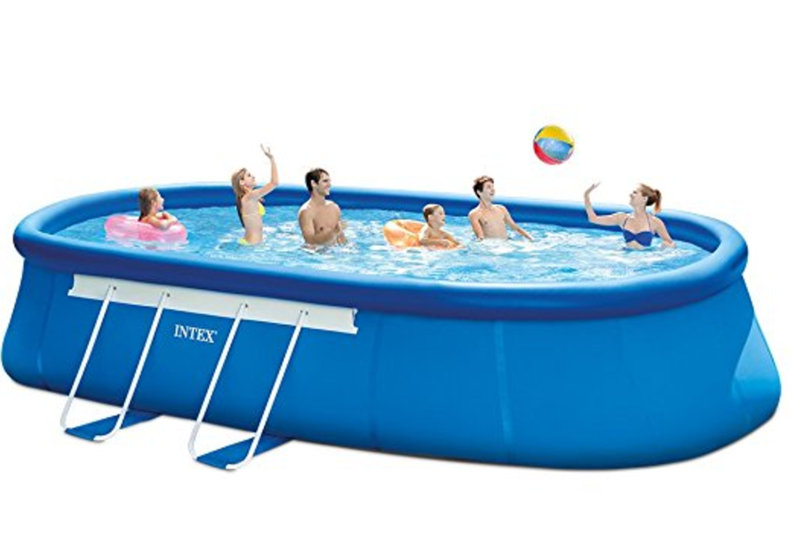 Intex 20ft X 12ft X 48in Oval Frame Pool Set $349.99 Today Only! (Reg. $746.57)