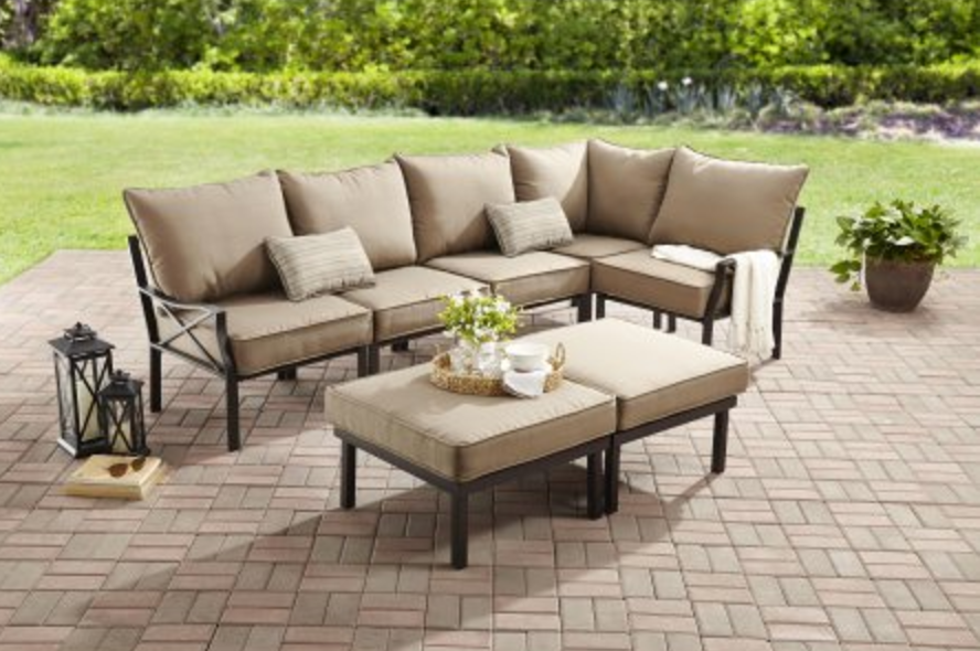 WOW! Mainstays Sandhill 7-Piece Outdoor Sofa Sectional Set Just $349.00!
