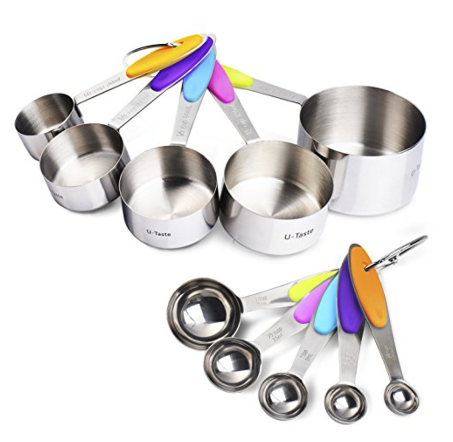 10 Piece Stainless Steel Measuring Cups and Spoons Set Just $15.99! (Reg. $49.99)