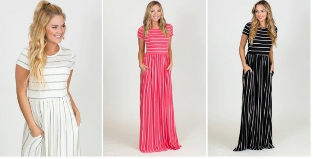 Lux Striped Pocket Maxi Just $29.99! (Reg. $59.99)