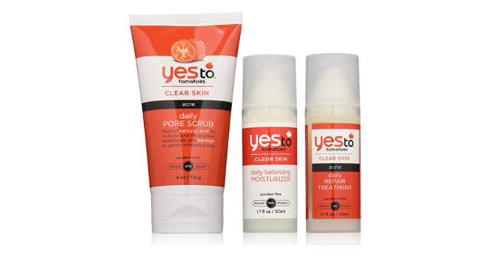 Yes to Tomatoes Acne Fighting and Clear Skin Regimen, 3 Count Only $8.42 Shipped!