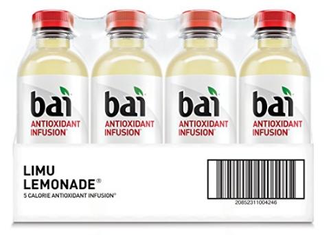 Bai Limu Lemonade, Antioxidant Infused Beverage, 18 Fl. Oz. Bottles (Pack of 12) – Only $11!