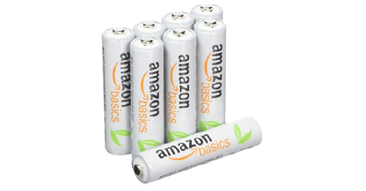 AmazonBasics AAA Rechargeable Batteries (8 Pack) Only $9.99!