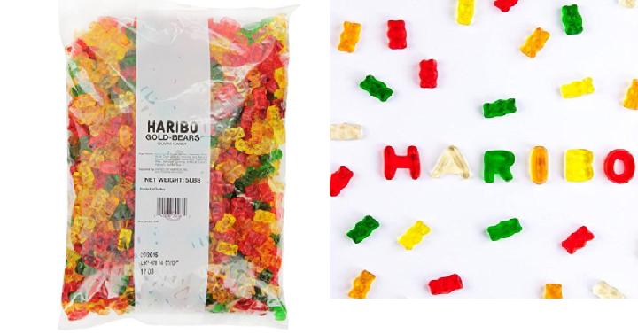 Haribo Gold-Bears Gummi Candy 5 Pound Bag Only $9.49 Shipped!