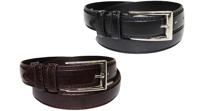 Men’s Genuine Leather Belts 2 Pack Only $11.99 Shipped! (Reg. $50)