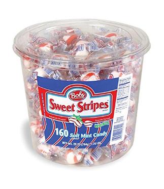 Bobs Sweet Stripes Peppermint Candy, 28 Ounce Jar – Only $6.62!
