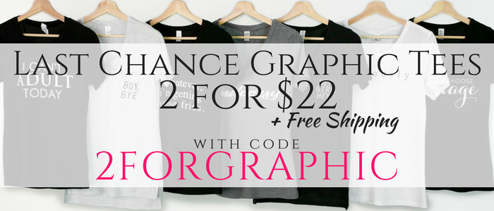 Cents of Style – 2 Last Chance Graphic Tees for $22! FREE SHIPPING! Sale extended!