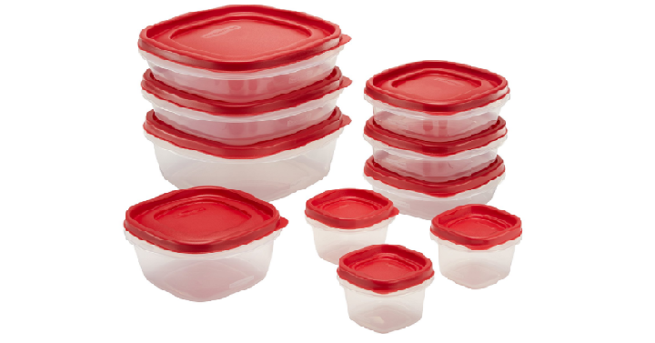 Rubbermaid Easy Find Lids Food Storage Container, 20-Piece Set Only $6.60!