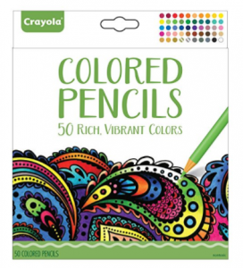Crayola Colored Pencils, 50 Count $5.04