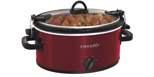 Crock-Pot 4-qt Oval Slow Cooker in Red Only $17.99 + Free Shipping!