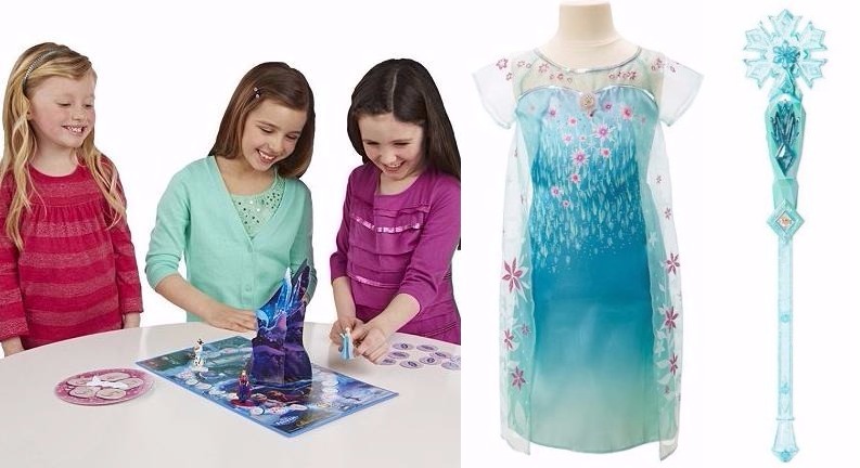 Score a Disney Frozen Elsa Costume Dress, Elsa Enchanted Ice Septer, and Frozen Pop-Up Magic Game for Only $21.84 TOTAL!
