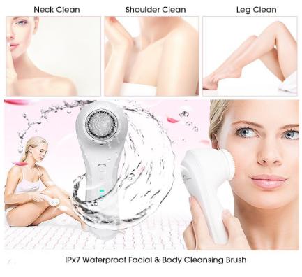 Electric Vibrating Sonic Facial and Body Cleansing Brush – Only $25.49 Shipped!