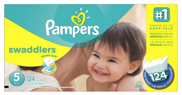 Amazon Family: Pampers Swaddlers Diapers Size 5 Only $13.30 Shipped! (That’s $.11 Each) Amazon Family: Pampers Swaddlers Diapers Size 5 Only $13.30 Shipped! (That’s $.11 Each)