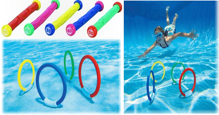 Intex Diving Pool Toy Rings & Sticks Set 2 Pack Only $13.50!