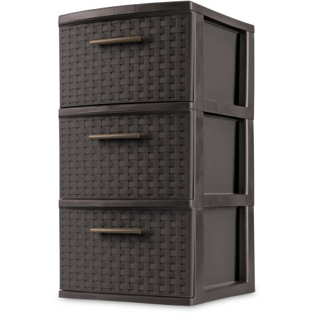 Walmart: Sterilite 3 Drawer Weave Cart (Espresso) Only $11.96! Plus FREE In-Store Pick Up!