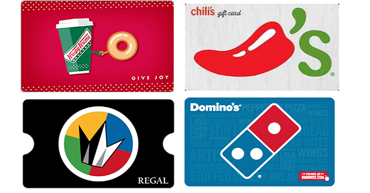 Discounted Gift Cards from eBay! Krispy Kreme, Chili’s, Regal & More!