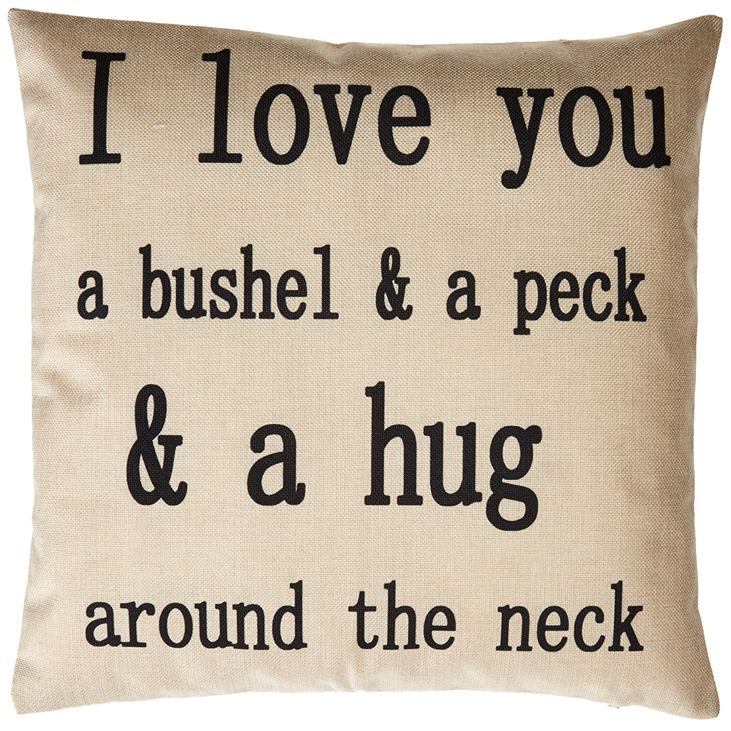 I Love You a Bushel and a Peck Throw Pillow Cover Only $1.59 + Cheap Pillow Inserts on Amazon!