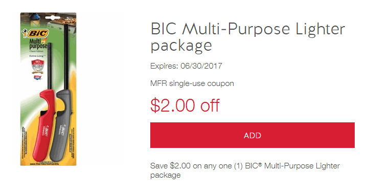 Target Cartwheel Offer: BIC Multi-Purpose Lighter Package Only $.87!