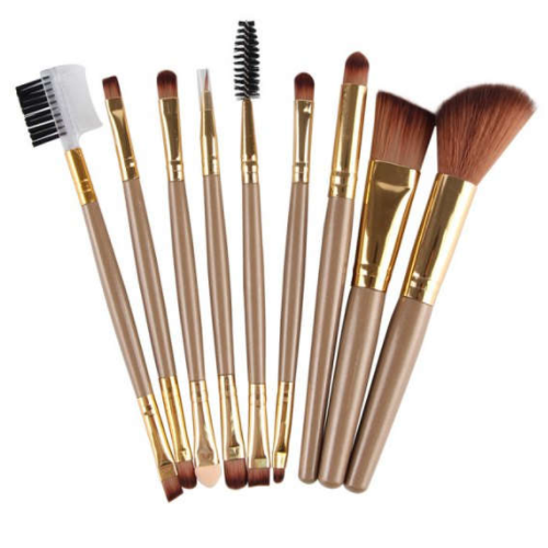 9 Piece Makeup Brush Set in Champagne Gold Only $5.75 Shipped!