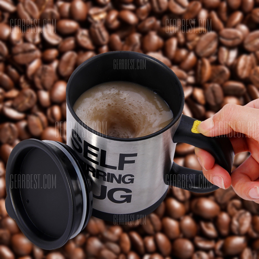 Double Insulated Self Stirring Mug 400ml Electric Coffee Cup Only $6.60 Shipped!