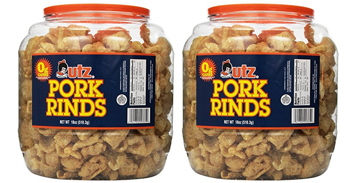 Utz Pork Rinds 18 oz Barrel Only $6.63 Shipped!