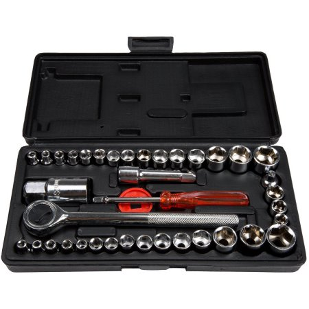 Walmart: Stalwart 40-Piece 1/4 and 3/8 Drive Socket Set SAE and Metric Only $6.10!